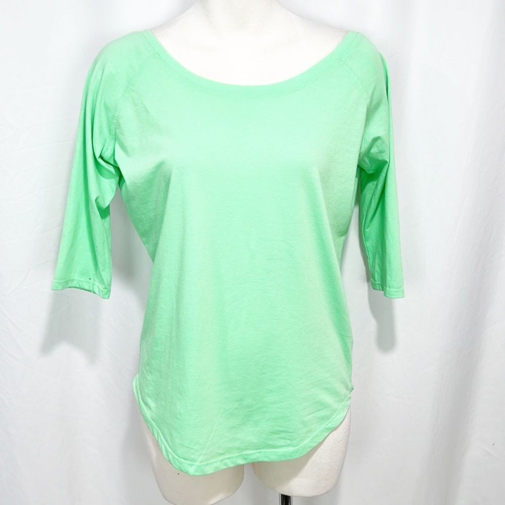 NWT Fabletics Palisades Tee - Scoop Neck, Mint Green XXS - Picture 3 of 12